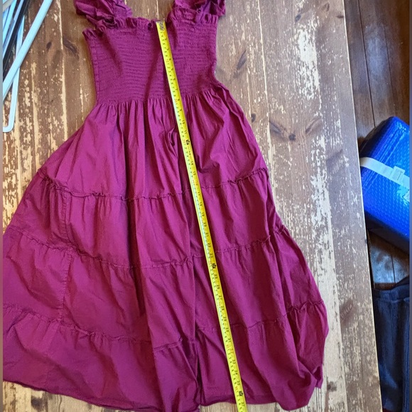 Hill House Ellie wine colored Nap dress. Medium - Picture 5 of 7